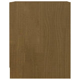 Comodino Marrone Miele 35,5x33,5x41,5 cm in Legno di Pino