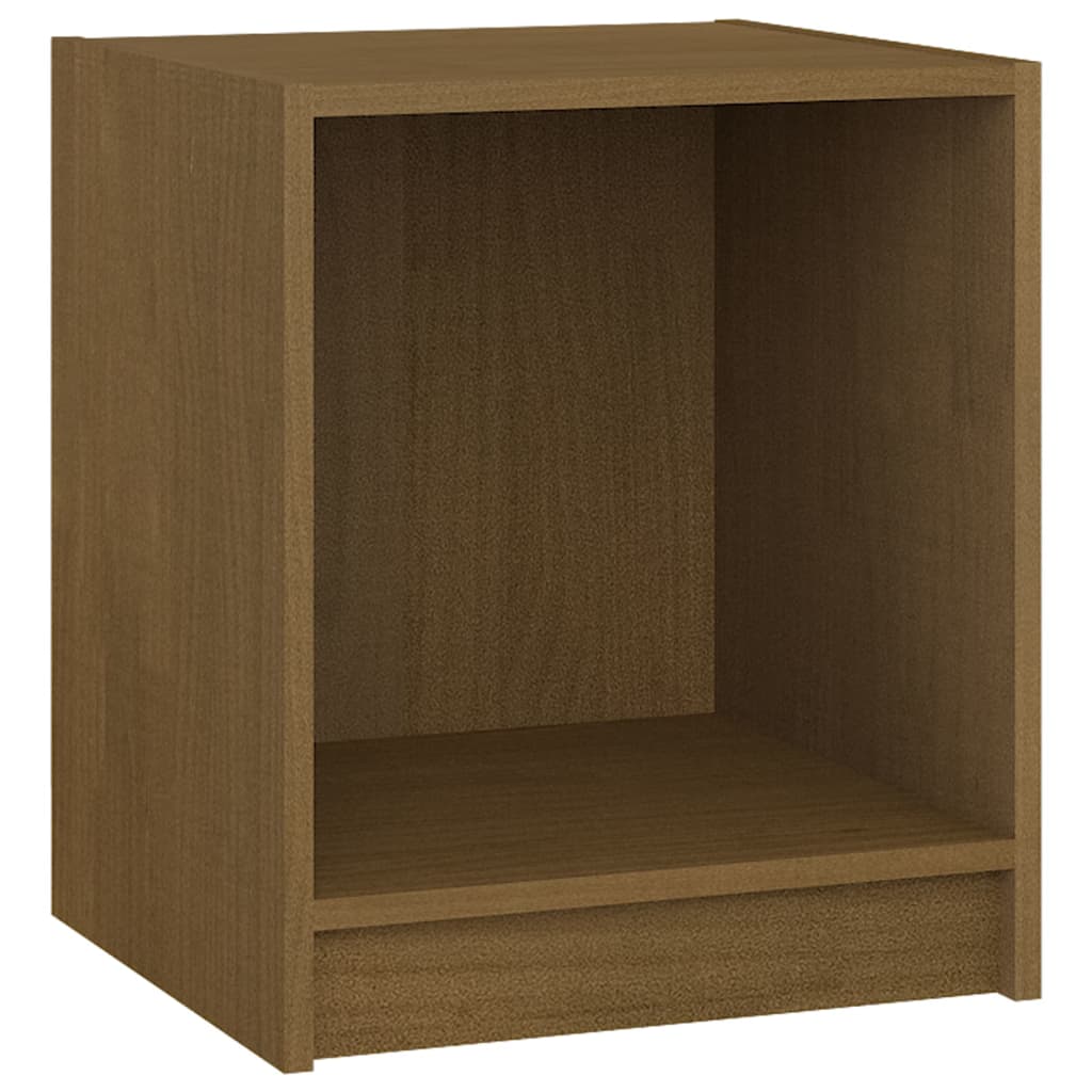 Comodini Marrone Miele 2 pz 35,5x33,5x41,5 cm in Legno di Pino