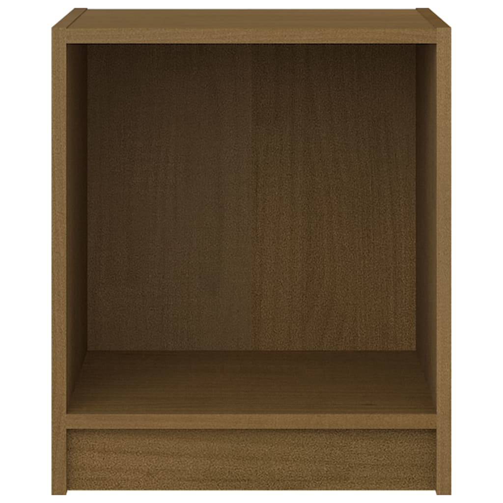 Comodini Marrone Miele 2 pz 35,5x33,5x41,5 cm in Legno di Pino