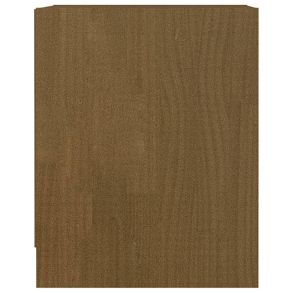 Comodini Marrone Miele 2 pz 35,5x33,5x41,5 cm in Legno di Pino