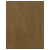 Comodini Marrone Miele 2 pz 35,5x33,5x41,5 cm in Legno di Pino