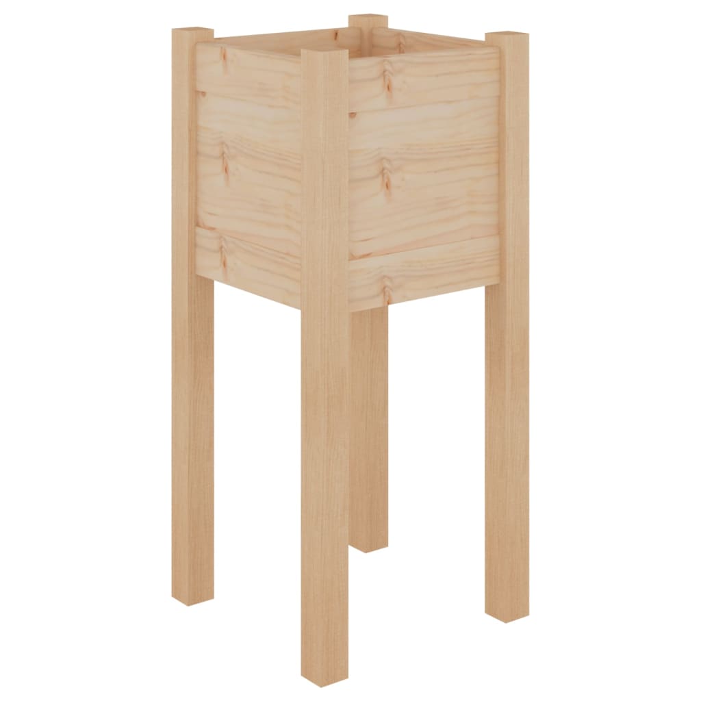 Fioriere da Giardino 2 pz 31x31x70 cm in Legno Massello di Pino