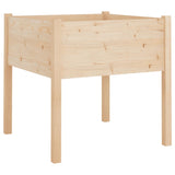 Fioriere da Giardino 2 pz 70x70x70 cm Legno Massello di Pino