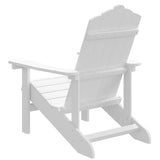 Sedia da Giardino Adirondack Bianca HDPE