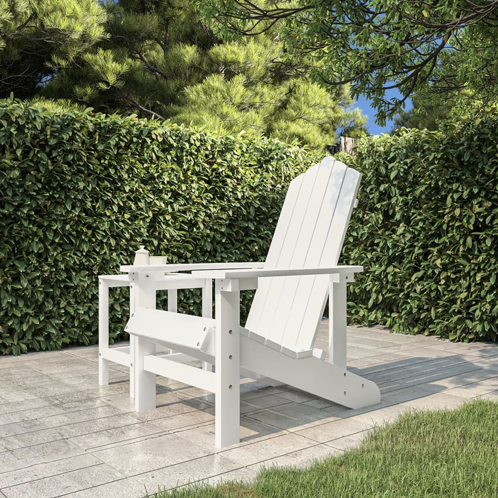 Sedia da Giardino Adirondack Bianca HDPE