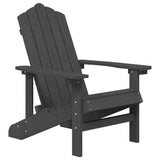 Sedia da Giardino Adirondack Antracite HDPE