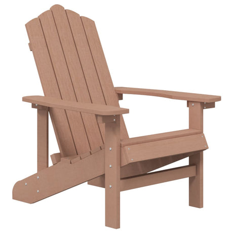 Sedia da Giardino Adirondack Marrone in HDPE