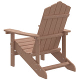 Sedia da Giardino Adirondack Marrone in HDPE