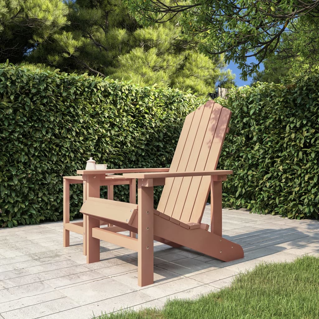 Sedia da Giardino Adirondack Marrone in HDPE