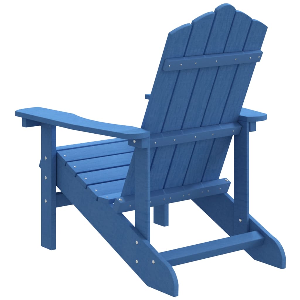 Sedia da Giardino Adirondack Blu Acqua in HDPE