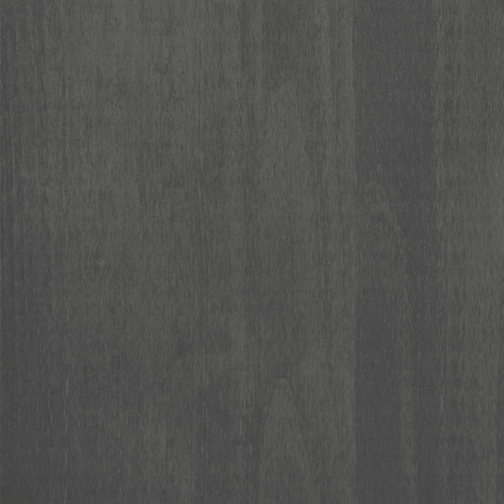 Armadio HAMAR Grigio Scuro 89x50x180 cm Legno Massello di Pino