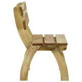 Panchina da Giardino 110 cm in Legno di Pino Impregnato