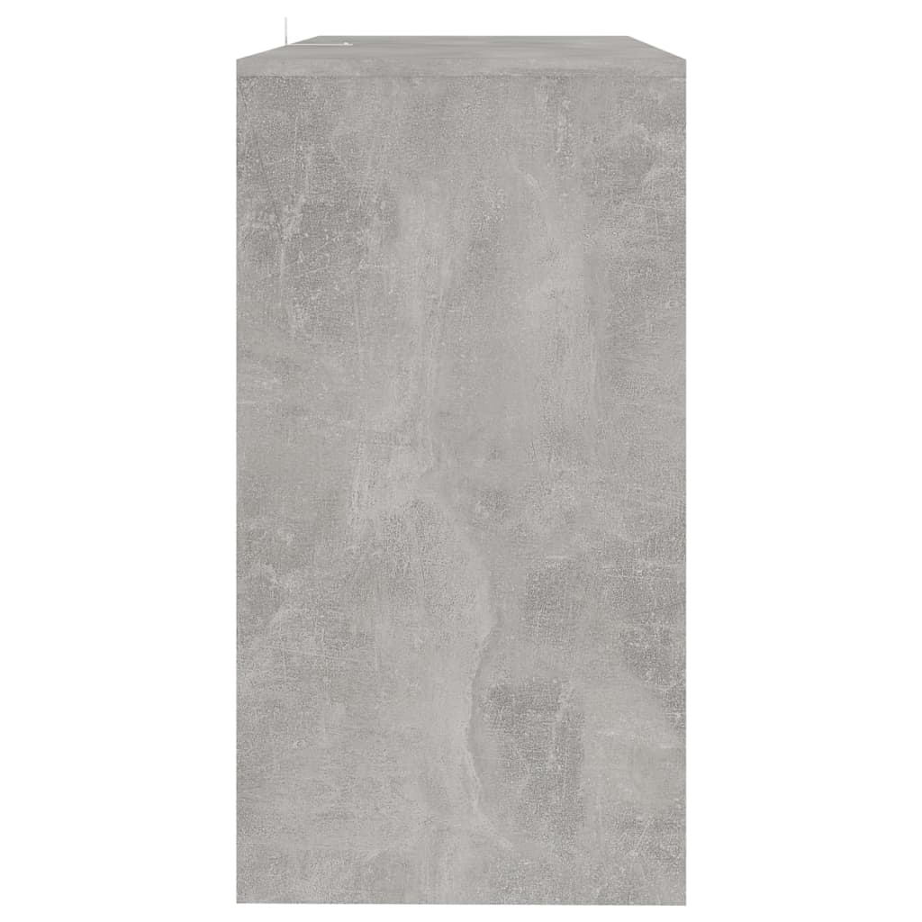 Tavolo Consolle Grigio Cemento 89x41x76,5 cm in Acciaio