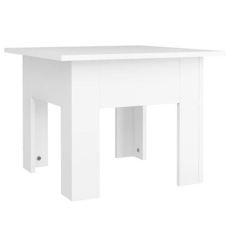 Tavolino da Salotto Bianco 55x55x42 cm in Legno Multistrato