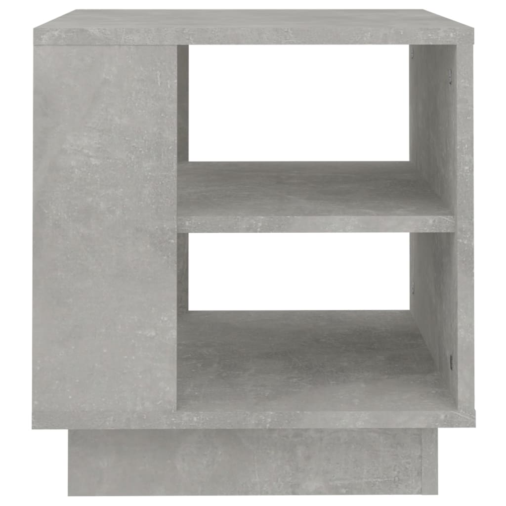 Tavolino Salotto Grigio Cemento 40x40x43 cm Legno Multistrato