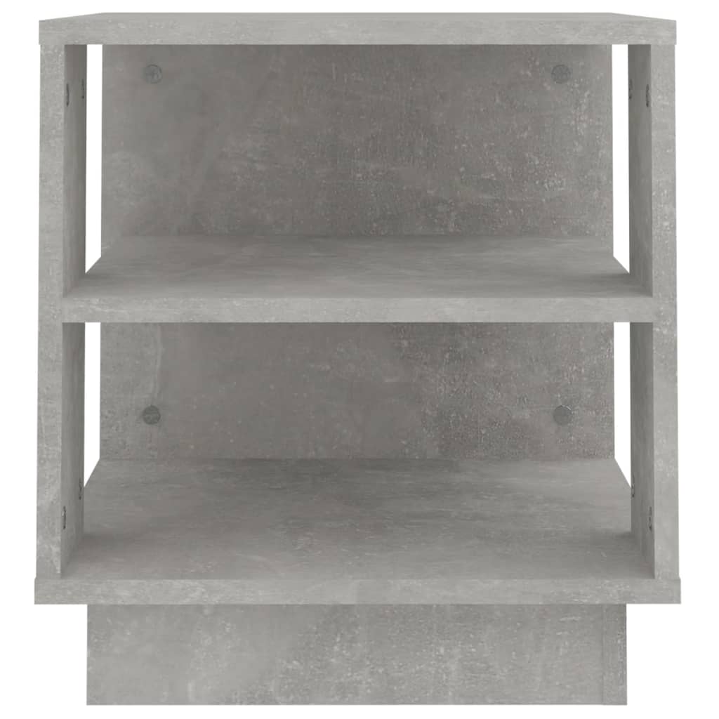 Tavolino Salotto Grigio Cemento 40x40x43 cm Legno Multistrato