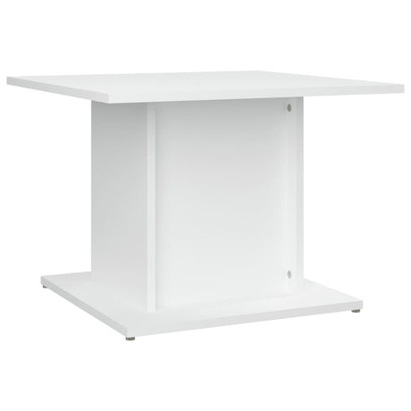 Tavolino da Salotto Bianco 55,5x55,5x40 cm in Truciolato