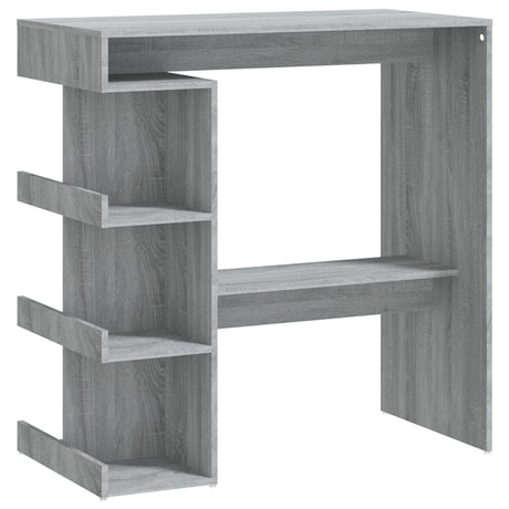 Tavolo Bar con Ripiano Grigio Sonoma 100x50x101,5 cm