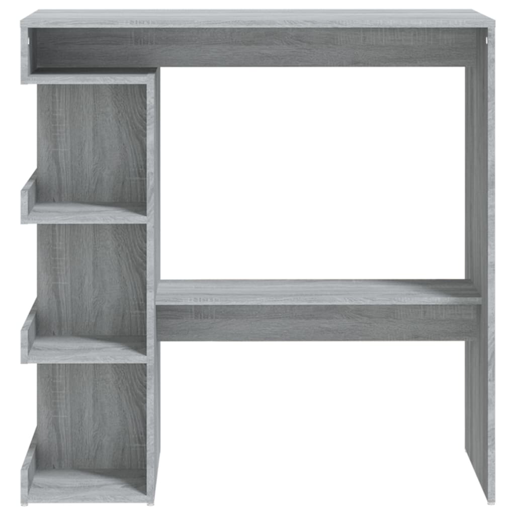 Tavolo Bar con Ripiano Grigio Sonoma 100x50x101,5 cm