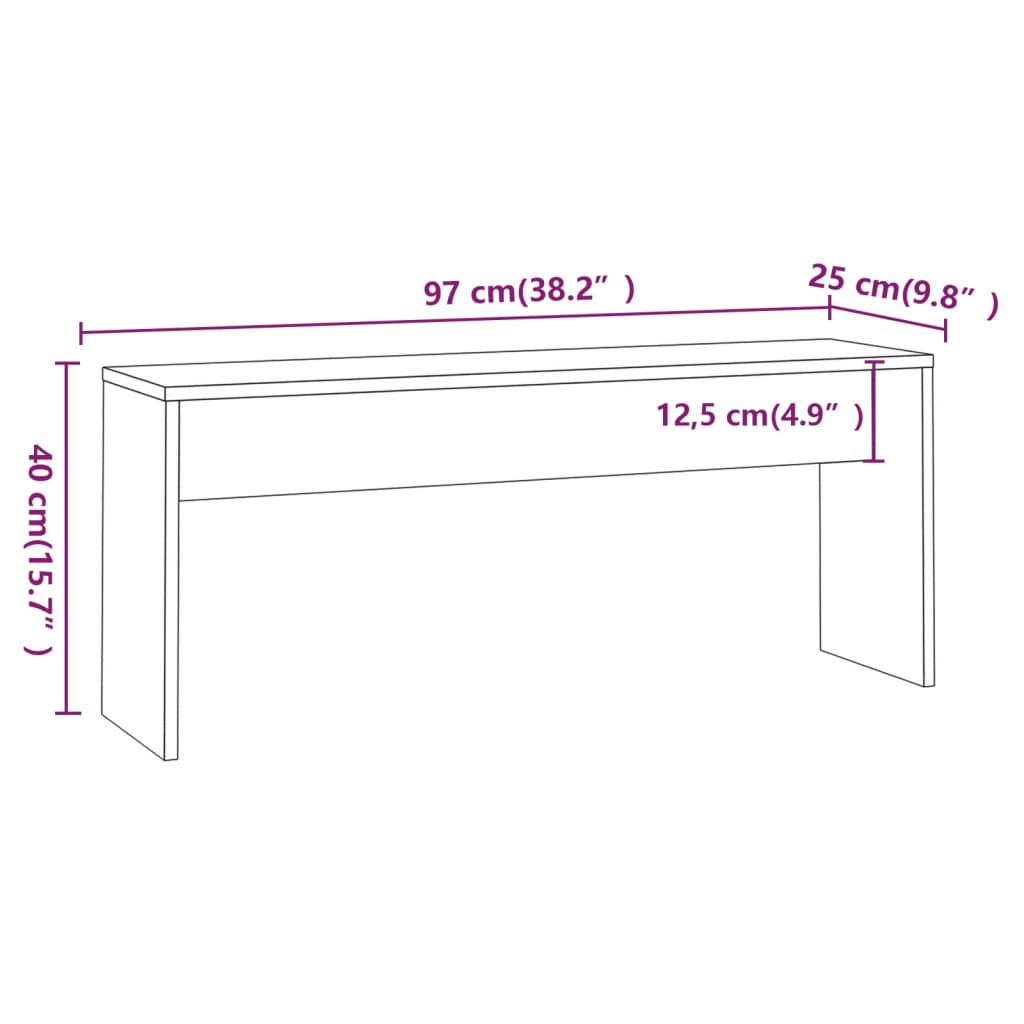 Set da Pranzo 3 pz Grigio Sonoma in Truciolato