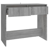 Tavolo Consolle Grigio Sonoma 89x41x76,5 cm in Acciaio