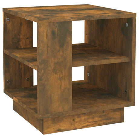 Tavolino da Salotto Rovere Fumo 40x40x43 cm Legno Multistrato