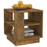 Tavolino da Salotto Rovere Fumo 40x40x43 cm Legno Multistrato