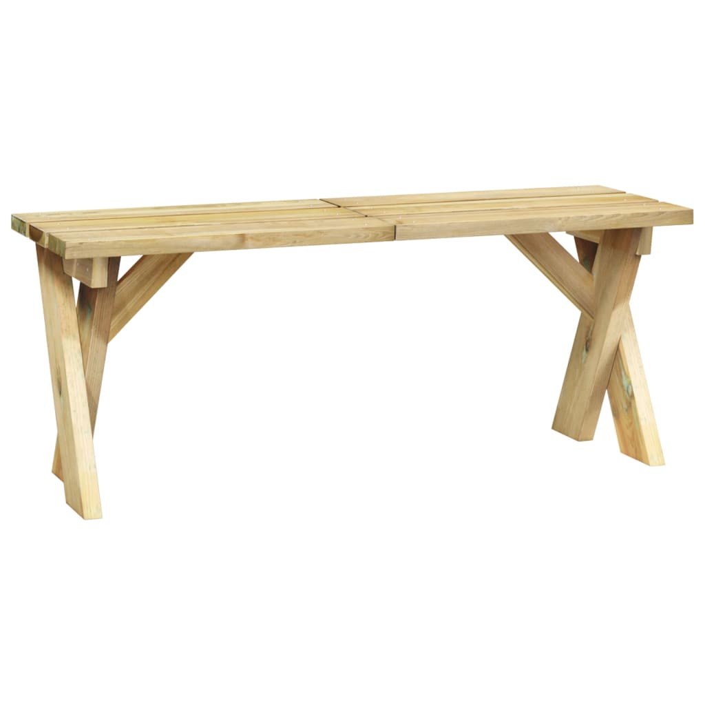 Panca da Giardino 110 cm in Legno di Pino Impregnato