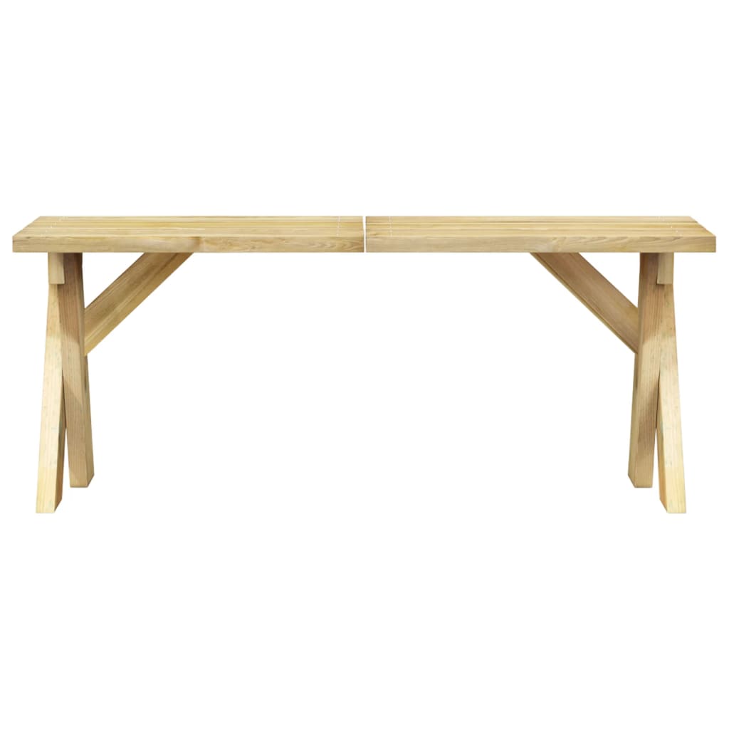 Panca da Giardino 110 cm in Legno di Pino Impregnato