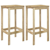 Set Bistrò da Giardino 3 pz in Legno di Pino Impregnato