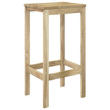 Set Bistrò da Giardino 3 pz in Legno di Pino Impregnato