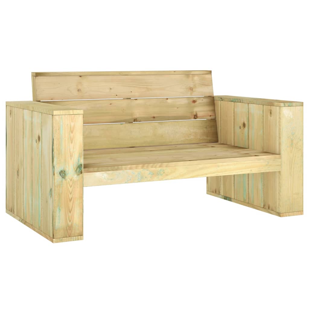 Panchina da Giardino 139 cm in Legno di Pino Impregnato