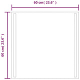 Specchio da Bagno con Luci LED 60x60 cm