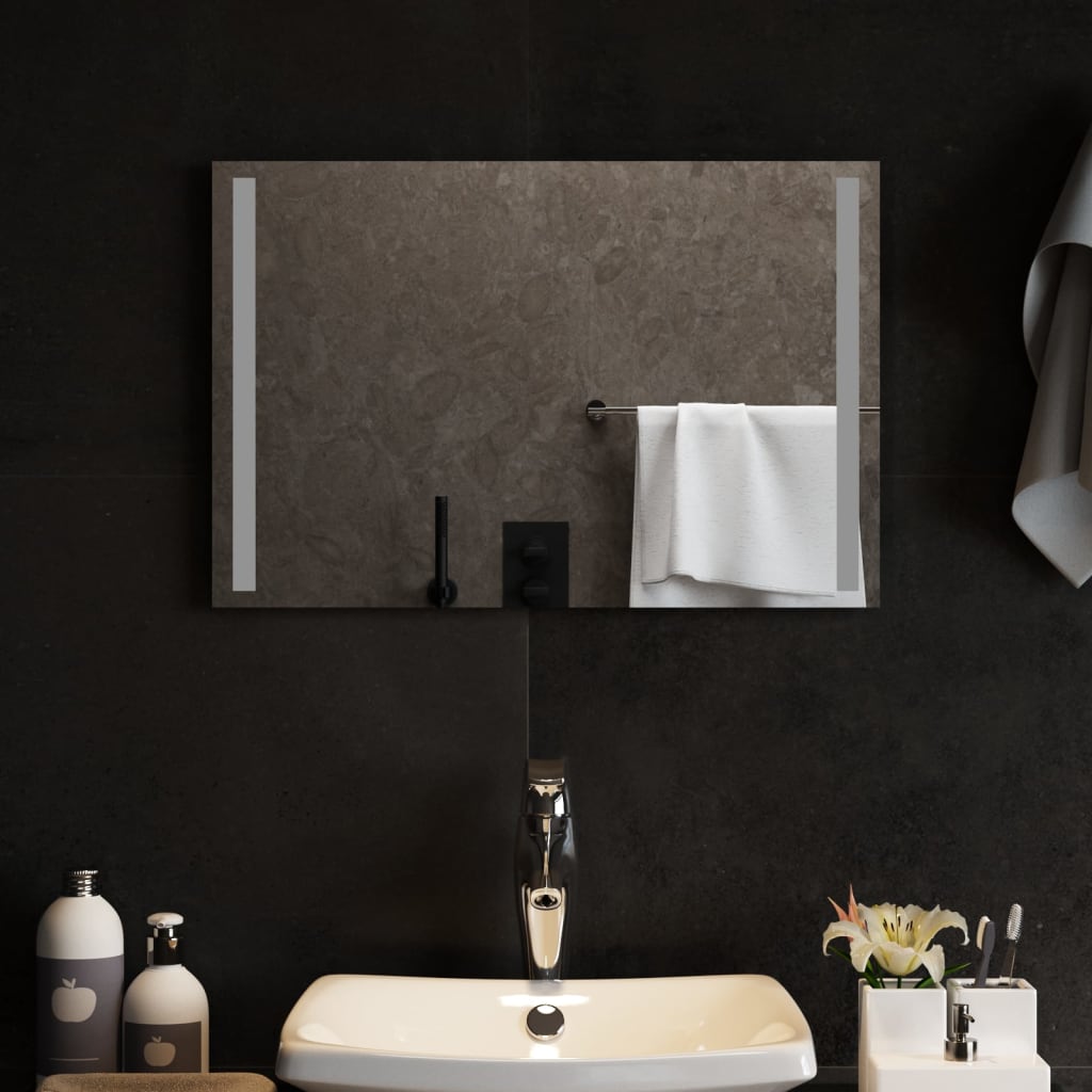 Specchio da Bagno con Luci LED 60x40 cm