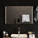 Specchio da Bagno con Luci LED 80x50 cm