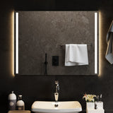 Specchio da Bagno con Luci LED 80x60 cm