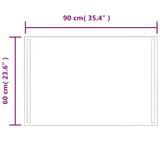 Specchio da Bagno con Luci LED 90x60 cm