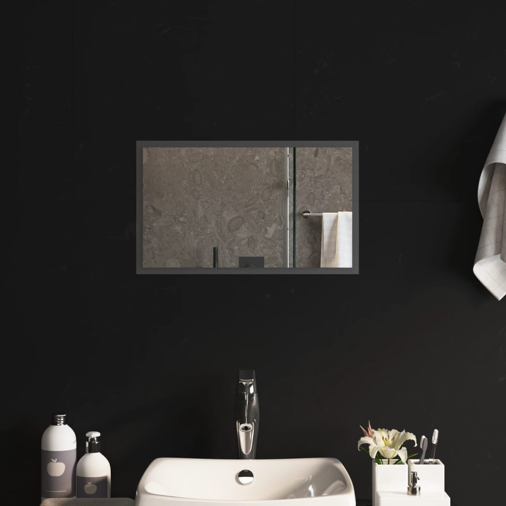 Specchio da Bagno con Luci LED 50x30 cm