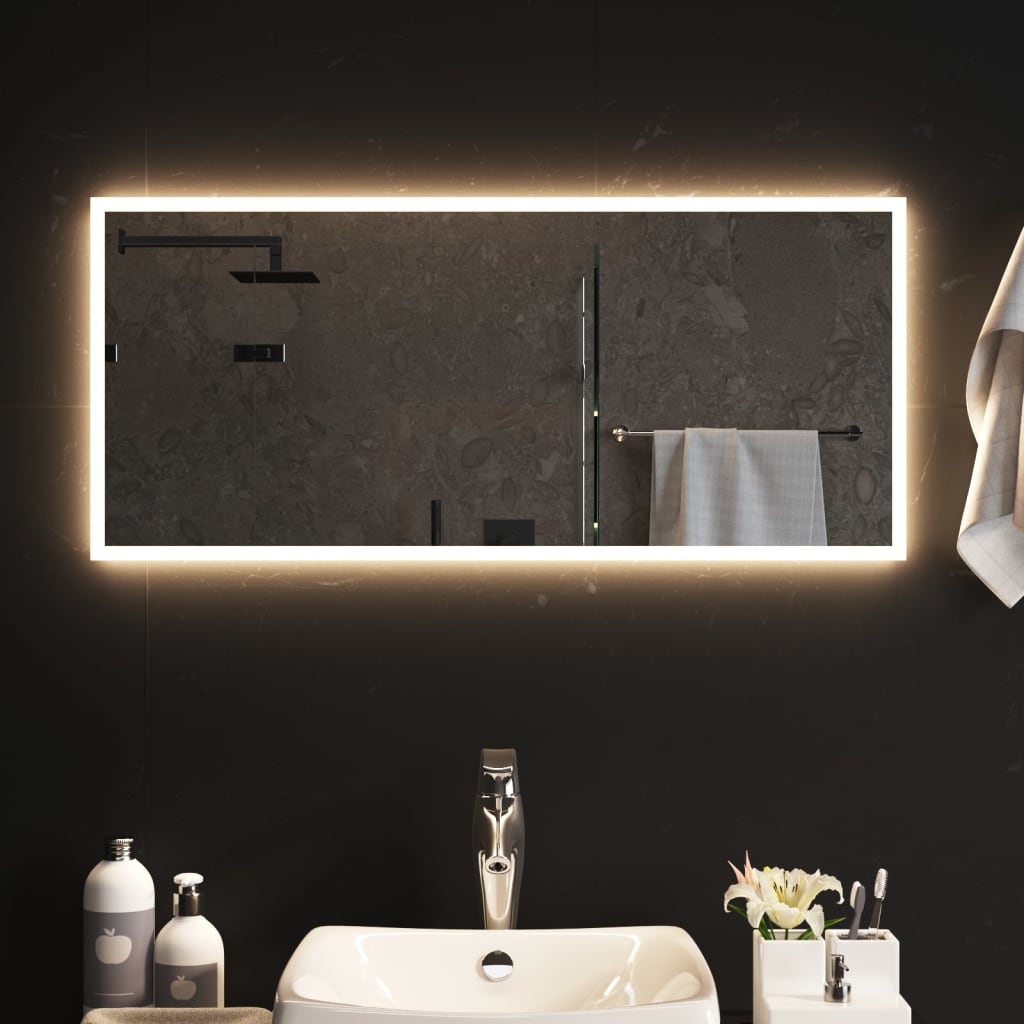 Specchio da Bagno con Luci LED 90x40 cm