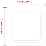 Specchio da Bagno con Luci LED 50x50 cm