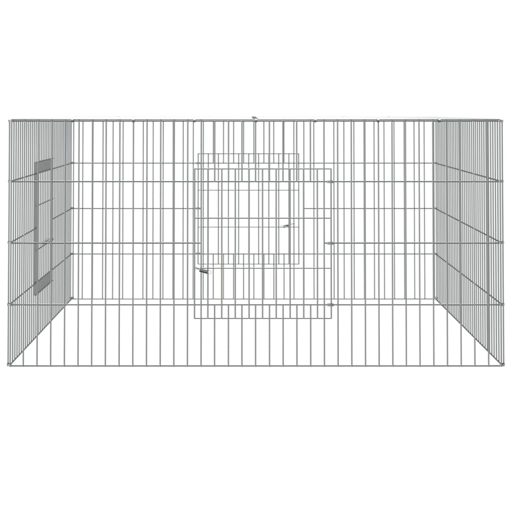 Conigliera 110x110x55 cm Ferro Zincato