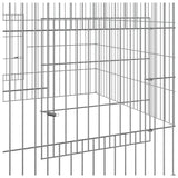 Conigliera 110x110x55 cm Ferro Zincato