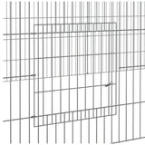 Conigliera con 4 Pannelli 433x109x54 cm Ferro Zincato