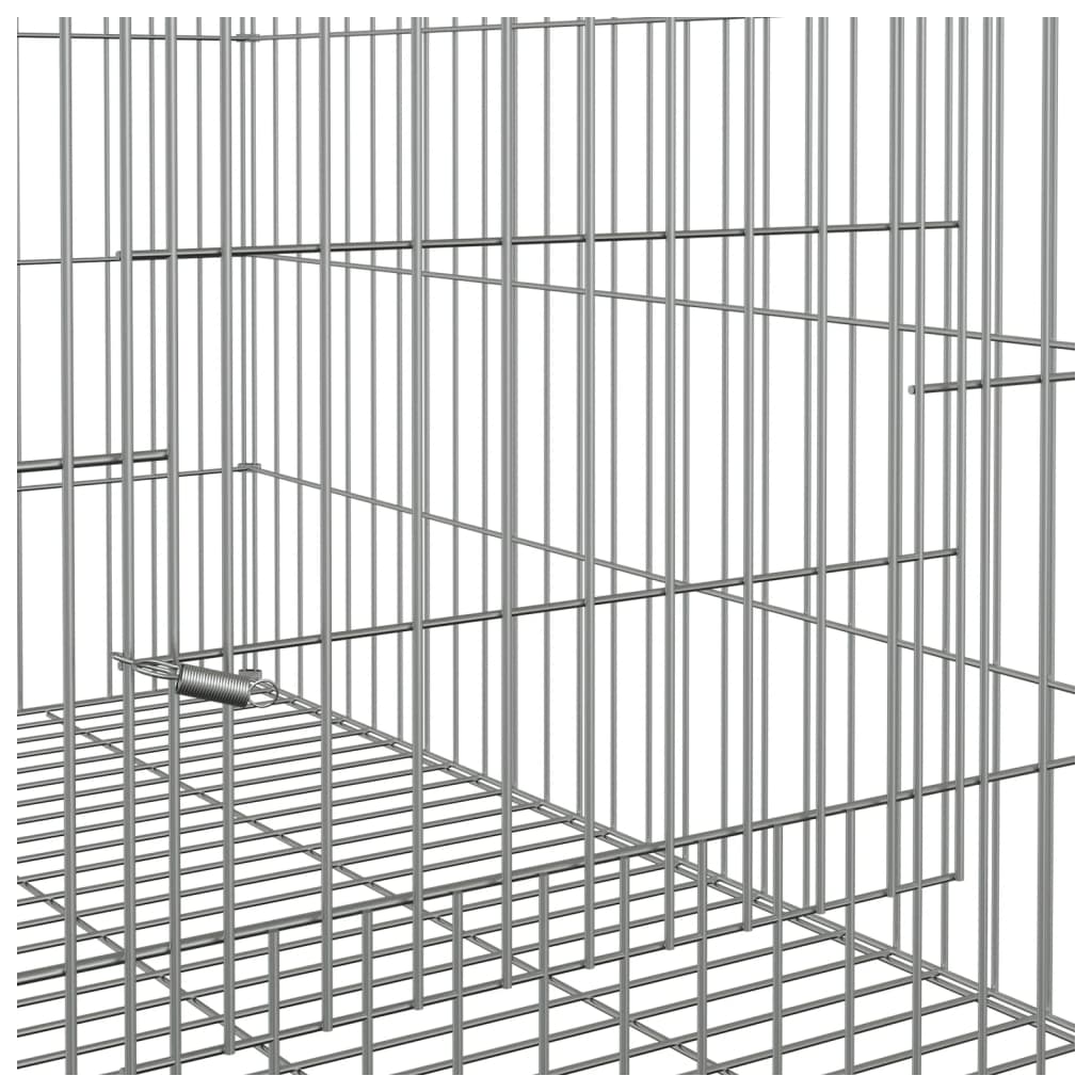 Conigliera 78x54x54 cm Ferro Zincato