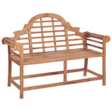 Panca da Giardino 127x58,5x92,5 cm in Legno Massello di Teak