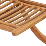 Sedia da Giardino Pieghevole 50x90x69 cm Legno Massello di Teak