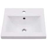 Mobile Bagno con Lavabo Integrato Bianco in Legno Multistrato