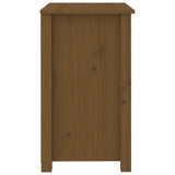 Comodino Miele 50x35x61,5 cm in Legno Massello di Pino