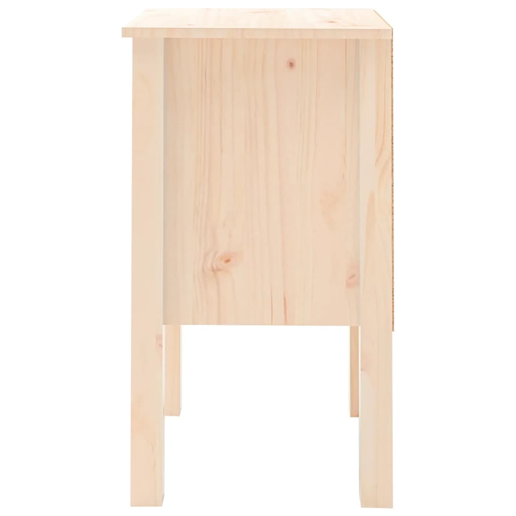 Comodino 40x35x61,5 cm in Legno Massello di Pino