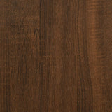 Comodino Rovere Marrone 40x35x62,5 cm in Legno Multistrato